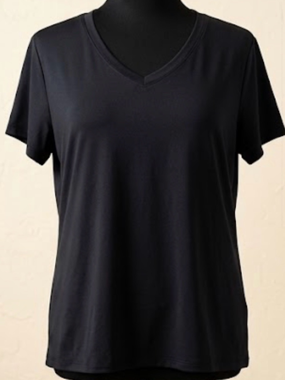 Xersion Heather Black V-Neck Activewear Tee | Size 2X